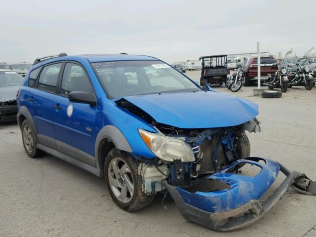 5Y2SL65868Z407376 - 2008 PONTIAC VIBE BLUE photo 1