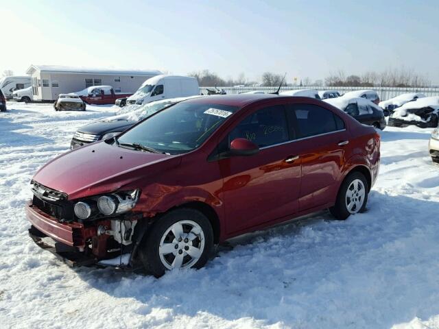 1G1JC5EH5C4139246 - 2012 CHEVROLET SONIC LT RED photo 2