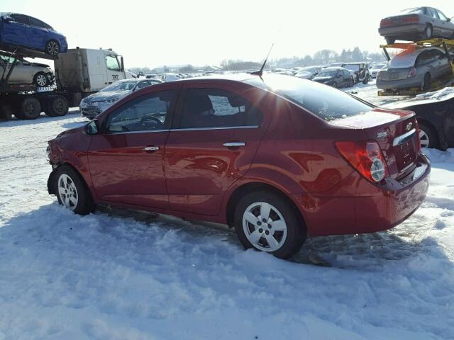 1G1JC5EH5C4139246 - 2012 CHEVROLET SONIC LT RED photo 3