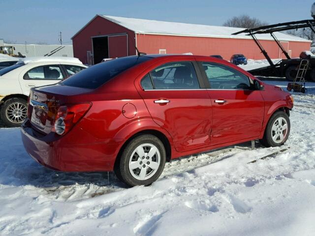 1G1JC5EH5C4139246 - 2012 CHEVROLET SONIC LT RED photo 4