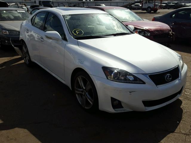 JTHBF5C24B5156595 - 2011 LEXUS IS 250 WHITE photo 1