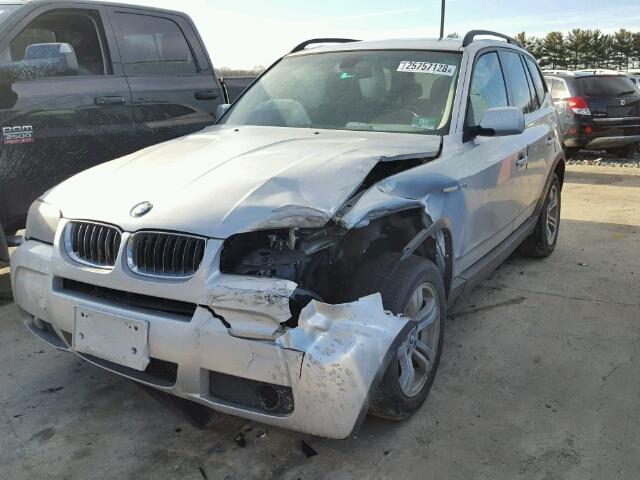 WBXPA93456WG81878 - 2006 BMW X3 3.0I SILVER photo 9