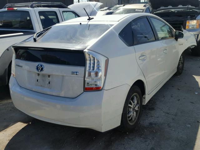 JTDKN3DUXA0240358 - 2010 TOYOTA PRIUS WHITE photo 4