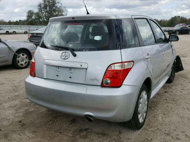 JTKKT604X65017656 - 2006 TOYOTA SCION XA SILVER photo 4