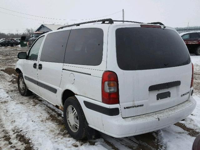 1GNDX03E31D306003 - 2001 CHEVROLET VENTURE WHITE photo 3