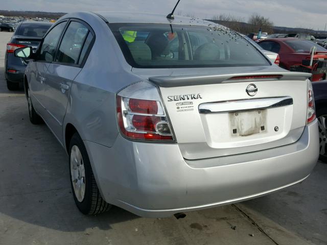 3N1AB6AP0BL622037 - 2011 NISSAN SENTRA 2.0 SILVER photo 3