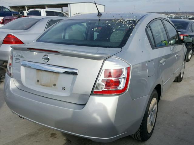 3N1AB6AP0BL622037 - 2011 NISSAN SENTRA 2.0 SILVER photo 4