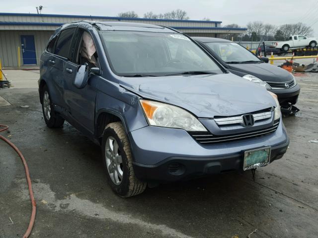 JHLRE38777C047503 - 2007 HONDA CR-V EXL BLUE photo 1