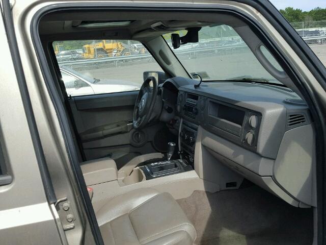 1J8HG48K96C212066 - 2006 JEEP COMMANDER ოქროსფერი ფოტო 5