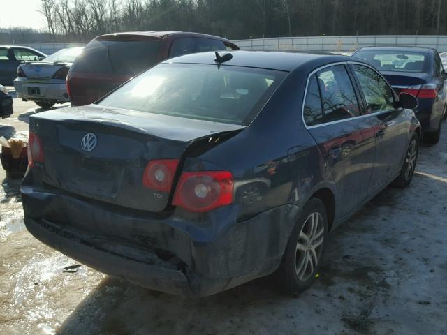 3VWST71K16M776441 - 2006 VOLKSWAGEN JETTA TDI BLUE photo 4