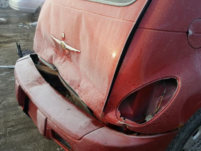 3A4FY48B06T293369 - 2006 CHRYSLER PT CRUISER RED photo 9