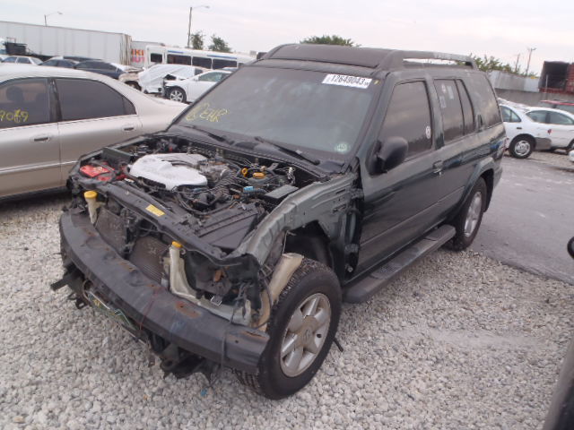 JN8DR09X82W660783 - 2002 NISSAN PATHFINDER GREEN photo 2