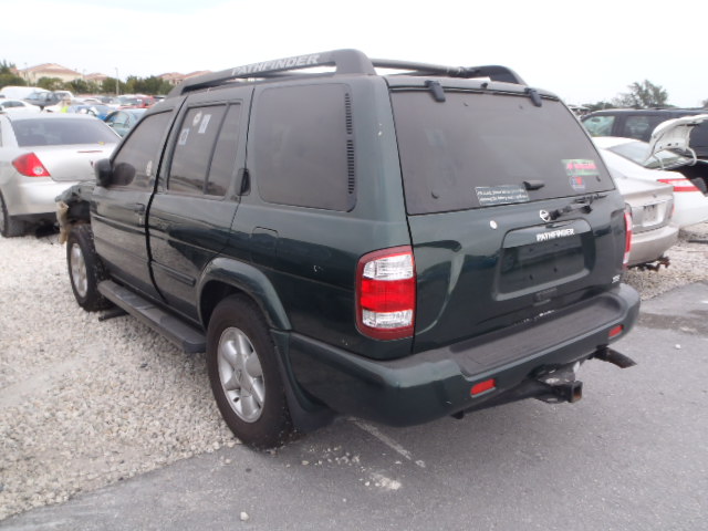 JN8DR09X82W660783 - 2002 NISSAN PATHFINDER GREEN photo 3