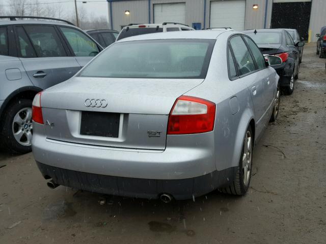 WAULC68E63A130772 - 2003 AUDI A4 1.8T QU SILVER photo 4