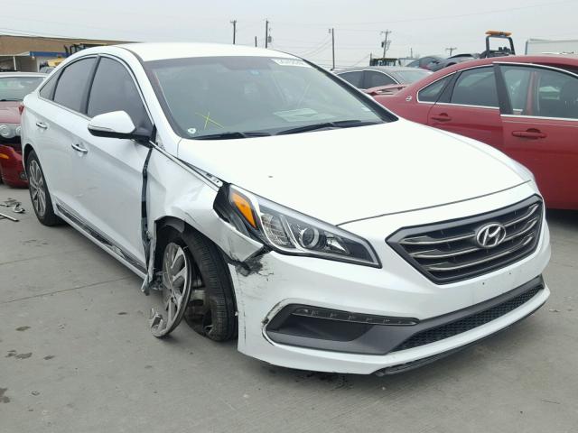 5NPE34AF9FH129132 - 2015 HYUNDAI SONATA SPO WHITE photo 1