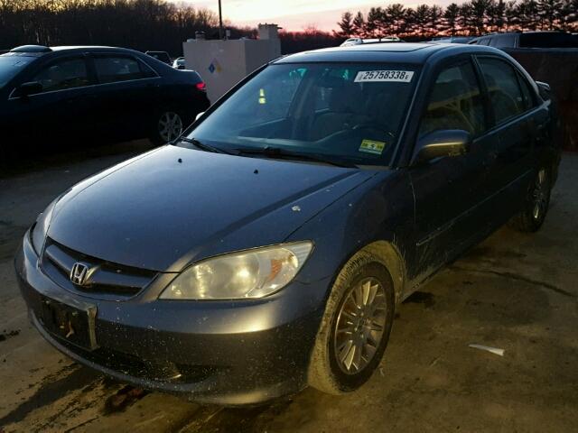 2HGES26785H561096 - 2005 HONDA CIVIC EX ნაცრისფერი ფოტო 2