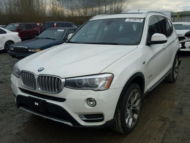 5UXWX9C50F0D53107 - 2015 BMW X3 XDRIVE2 WHITE photo 2