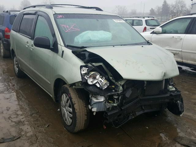 5TDZA23C96S509287 - 2006 TOYOTA SIENNA CE GREEN photo 1