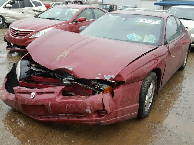 2G1WW12E859298844 - 2005 CHEVROLET MONTE CARL 栗色 照片 2