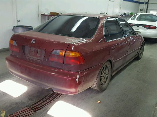 1HGEJ6671XL057747 - 1999 HONDA CIVIC LX RED photo 4