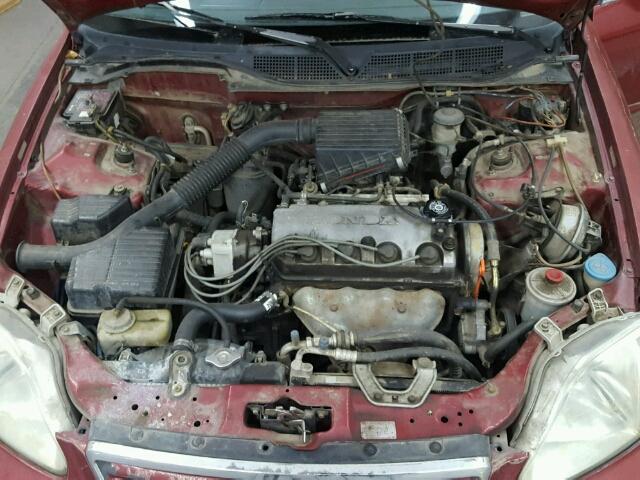 1HGEJ6671XL057747 - 1999 HONDA CIVIC LX RED photo 7