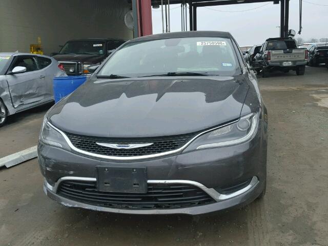 1C3CCCAB0FN675661 - 2015 CHRYSLER 200 LIMITE GRAY photo 9