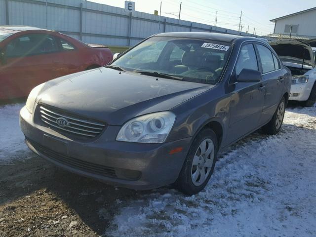 KNAGE123375133827 - 2007 KIA OPTIMA LX GRAY photo 2