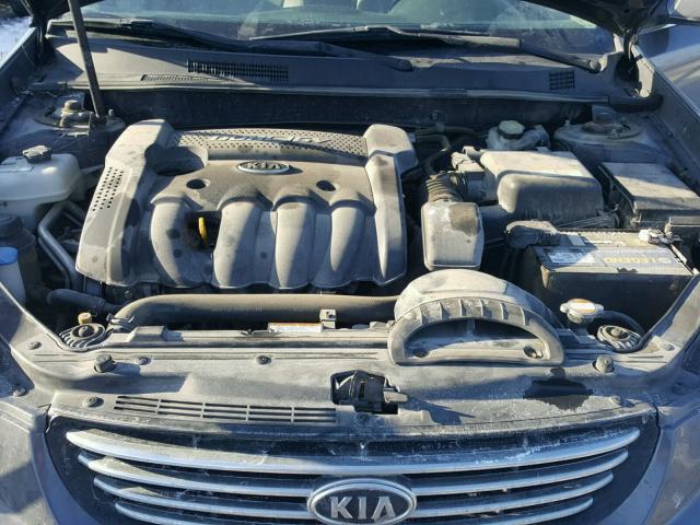 KNAGE123375133827 - 2007 KIA OPTIMA LX GRAY photo 7