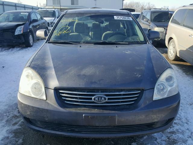 KNAGE123375133827 - 2007 KIA OPTIMA LX GRAY photo 9