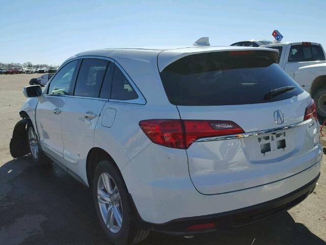 5J8TB4H59DL020185 - 2013 ACURA RDX TECHNO WHITE photo 3