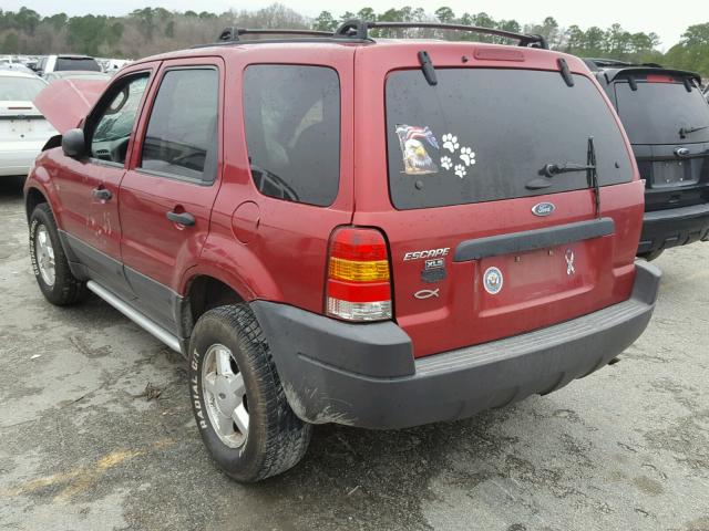 1FMYU02B53KA06970 - 2003 FORD ESCAPE XLS RED photo 3