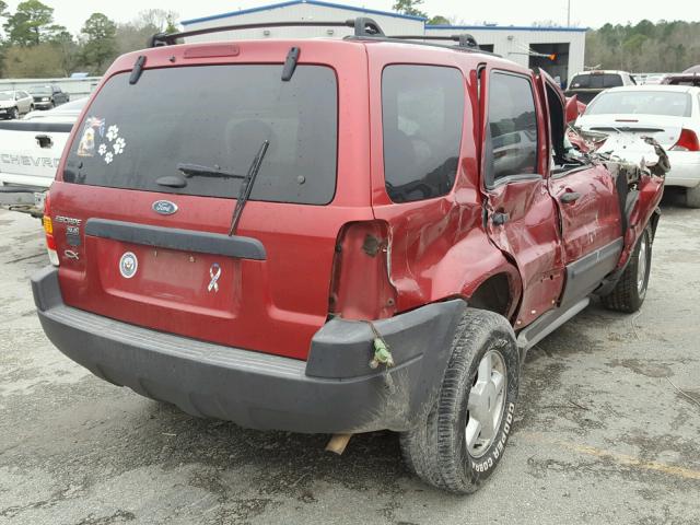 1FMYU02B53KA06970 - 2003 FORD ESCAPE XLS RED photo 4