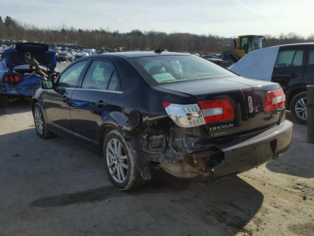 3LNHM28T17R637101 - 2007 LINCOLN MKZ PURPLE photo 3