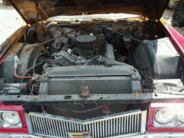 6L67S3Q426843 - 1973 CADILLAC ELDORADO RED photo 7