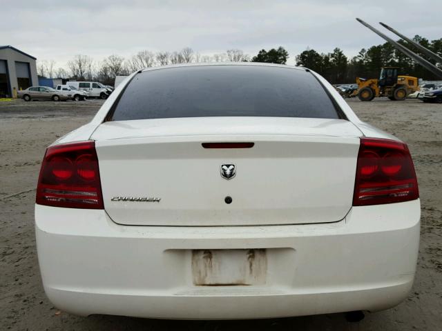 2B3KA43G06H521134 - 2006 DODGE CHARGER SE WHITE photo 9