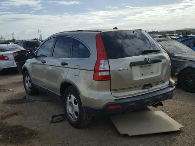 JHLRE38307C066634 - 2007 HONDA CR-V LX GOLD photo 3