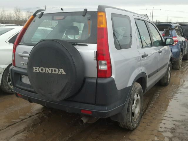 SHSRD78464U221906 - 2004 HONDA CR-V LX SILVER photo 4