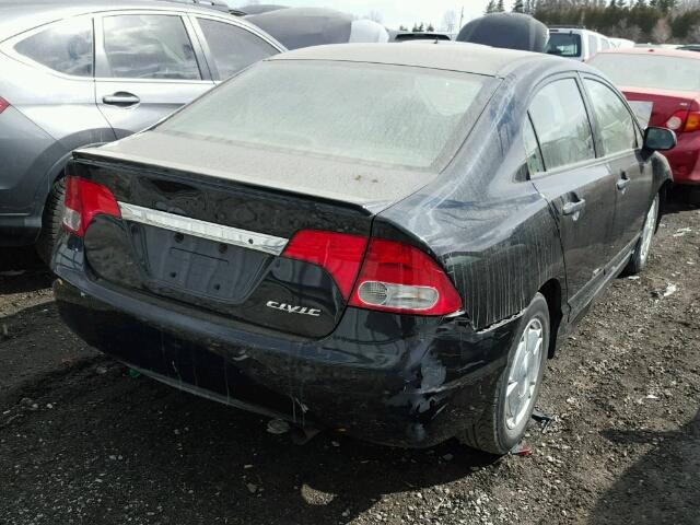 2HGFA16489H020661 - 2009 HONDA CIVIC DX-G BLACK photo 4