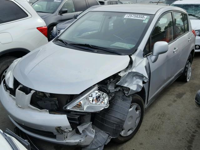 3N1BC1CP8CK264470 - 2012 NISSAN VERSA S SILVER photo 2