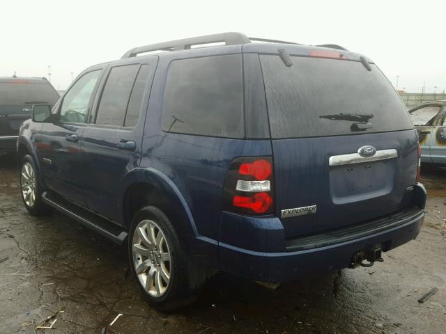 1FMEU73E97UA50128 - 2007 FORD EXPLORER X BLUE photo 3