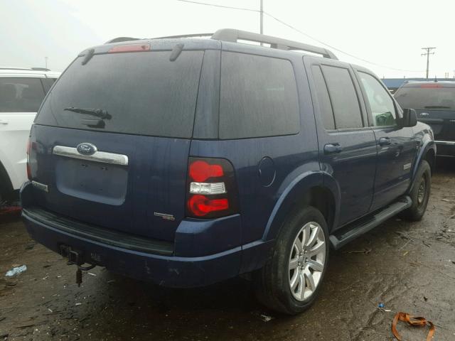 1FMEU73E97UA50128 - 2007 FORD EXPLORER X BLUE photo 4