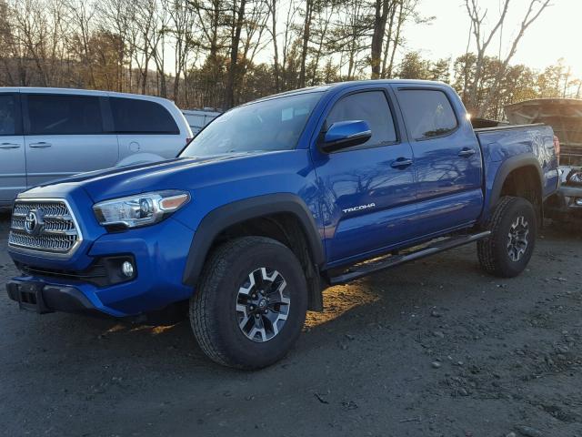 3TMCZ5AN6GM025292 - 2016 TOYOTA TACOMA DOU BLUE photo 2