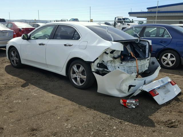 JH4CU2F60CC002440 - 2012 ACURA TSX TECH WHITE photo 3