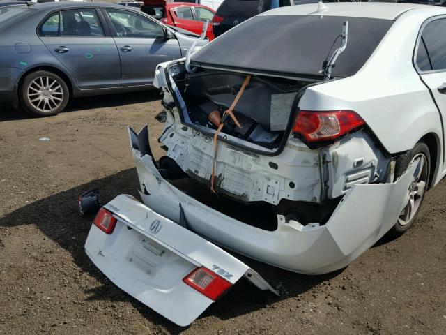 JH4CU2F60CC002440 - 2012 ACURA TSX TECH WHITE photo 9