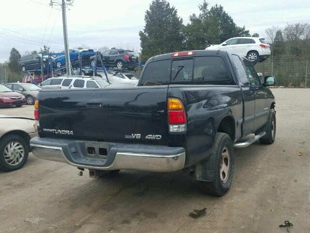 5TBBT44101S161384 - 2001 TOYOTA TUNDRA ACC BLACK photo 4