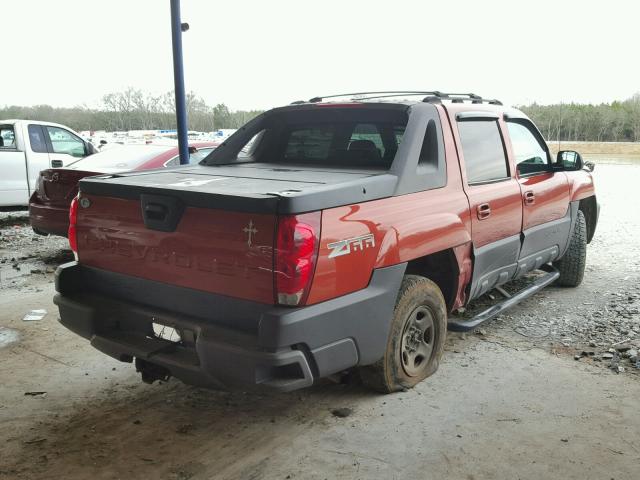 3GNEC13T83G150339 - 2003 CHEVROLET AVALANCHE ORANGE photo 4