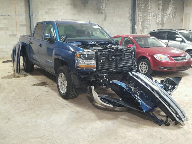 3GCUKREC4HG325809 - 2017 CHEVROLET SILVERADO BLUE photo 1