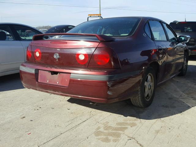 2G1WH55K0Y9260001 - 2000 CHEVROLET IMPALA LS MAROON photo 4