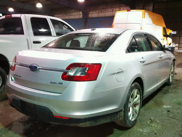 1FAHP2HW8AG112658 - 2010 FORD TAURUS SEL SILVER photo 4