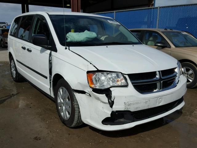 2C4RDGBG5ER190485 - 2014 DODGE GRAND CARA WHITE photo 1